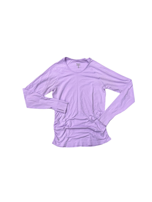 Athletic Top Long Sleeve Crewneck By Athleta In Purple, Size: M