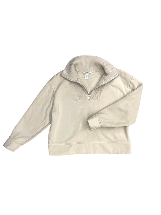 Sweatshirt Crewneck By Athleta In Cream, Size: M