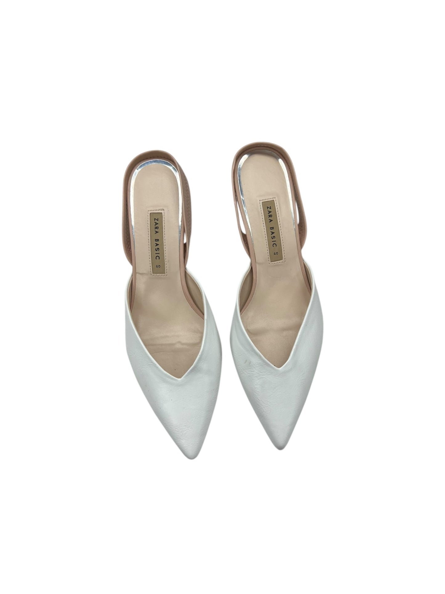 Shoes Heels Kitten By Zara In White, Size: 9