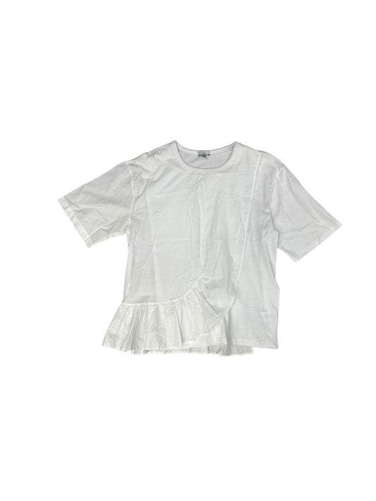 Top Short Sleeve By Clu In White, Size: S