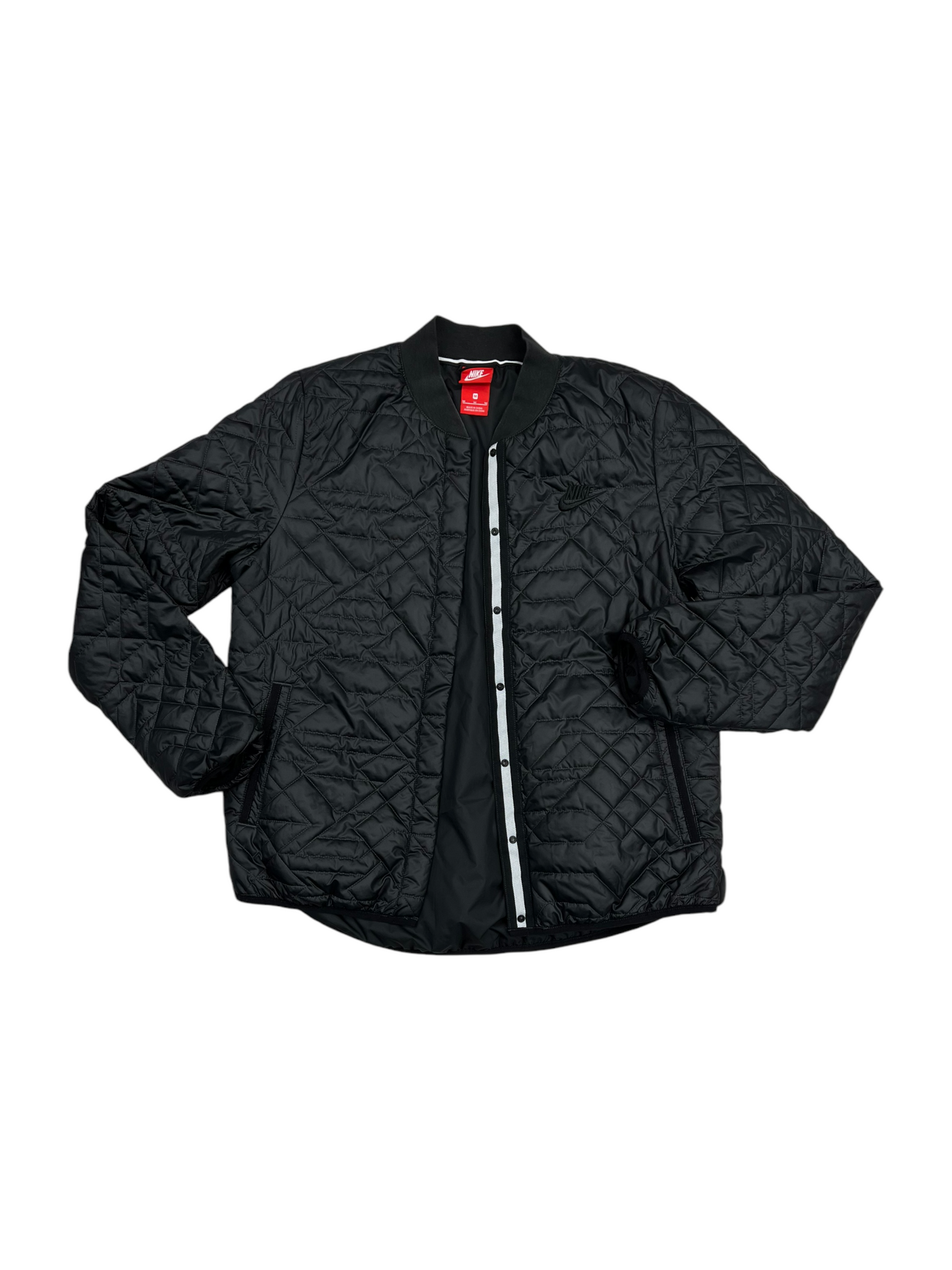 Athletic Jacket By Nike Apparel In Black, Size: M