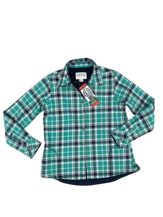 Jacket Shirt By Orvis In Teal, Size: M