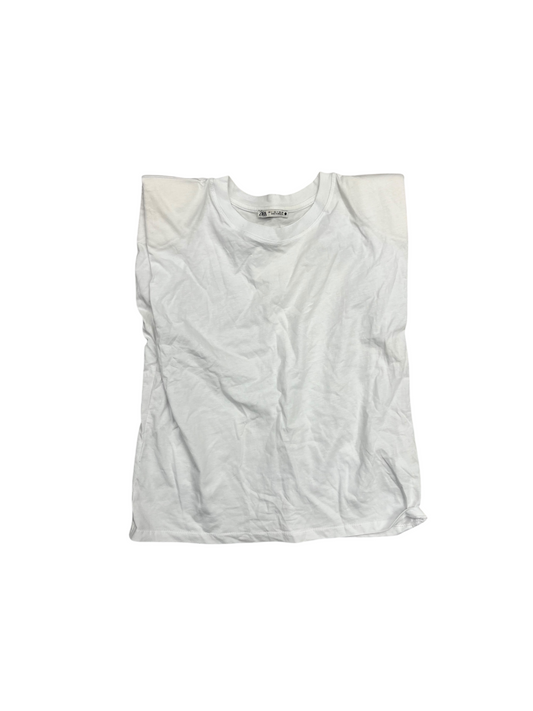 Top Sleeveless By Zara In White, Size: S