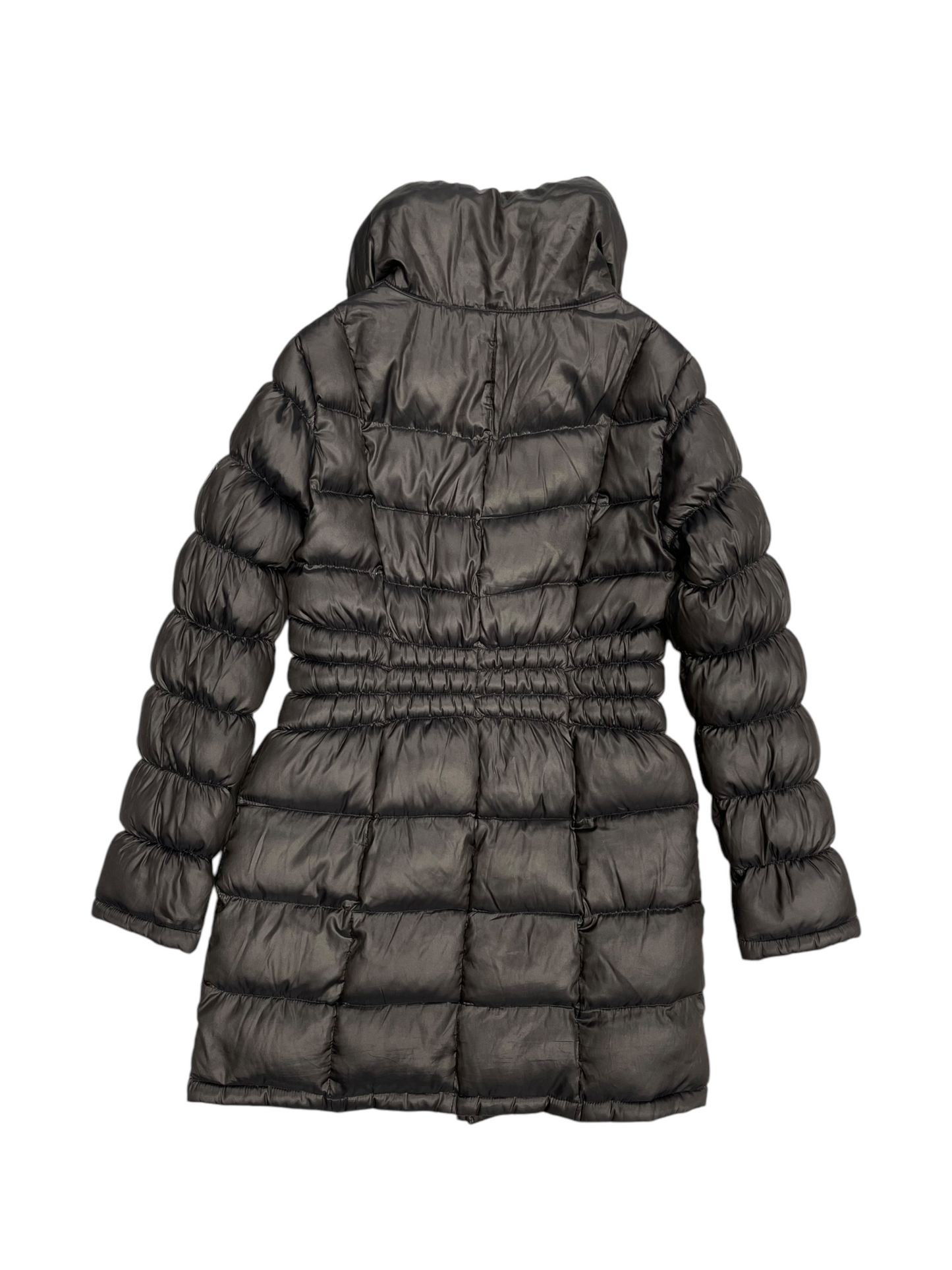 Jacket Puffer & Quilted By Michael Kors In Green & Grey, Size: M