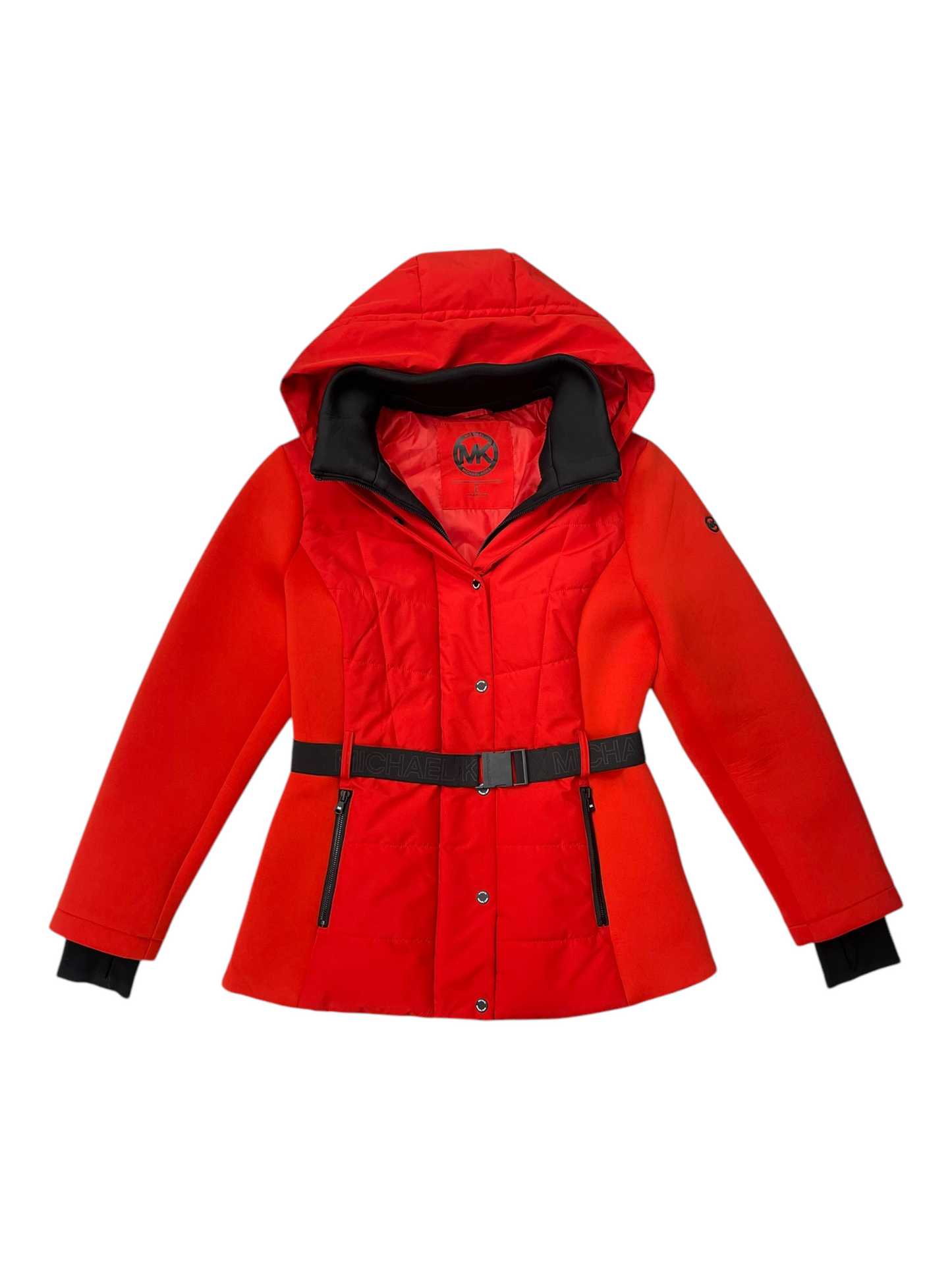 Jacket Designer By Michael Kors In Red, Size: L