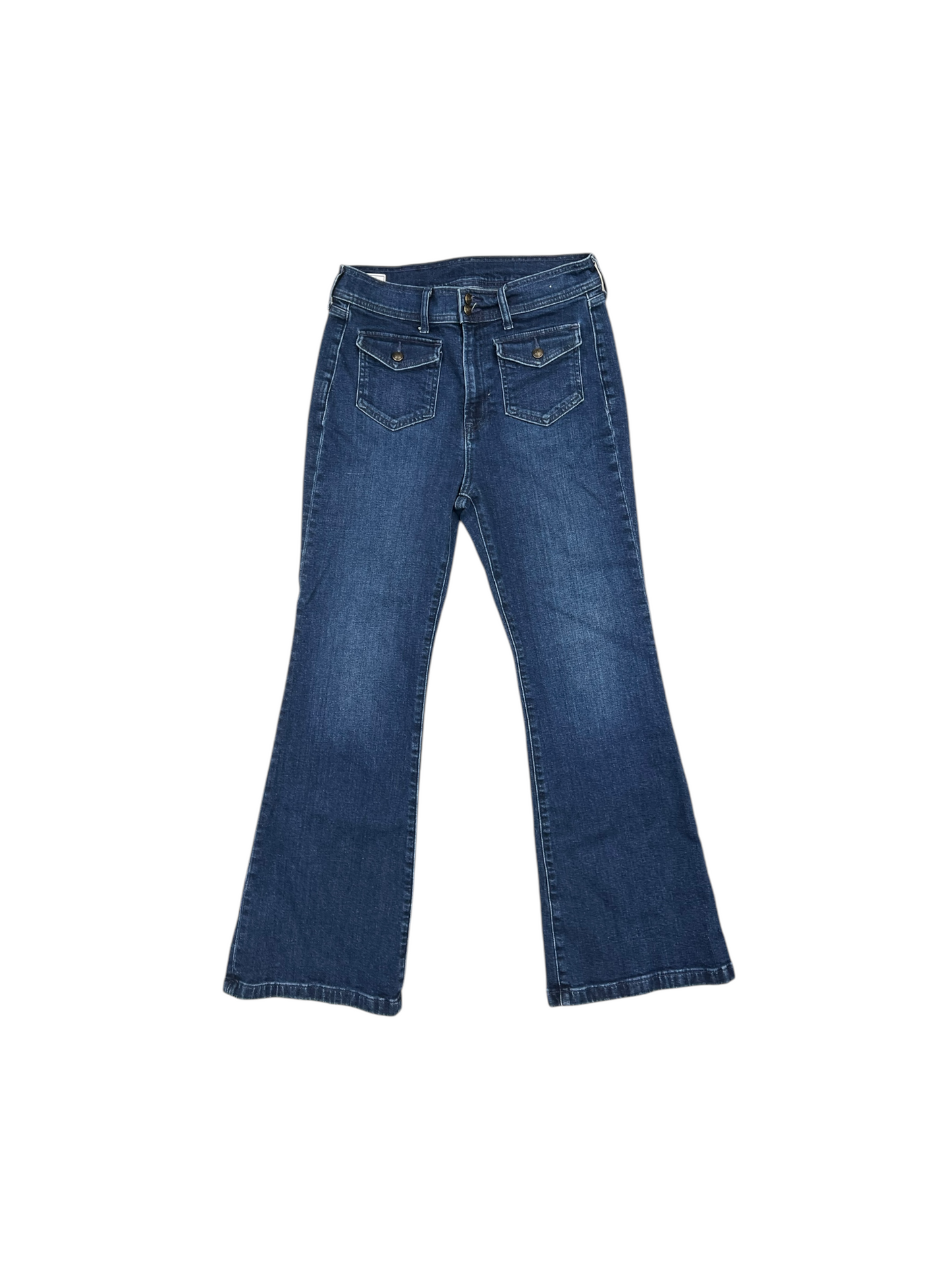 Jeans Flared By Gap In Blue Denim, Size: 10