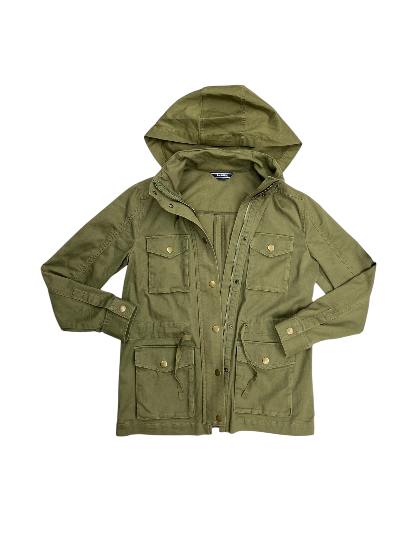 Jacket Utility By Lands End In Green, Size: Xs