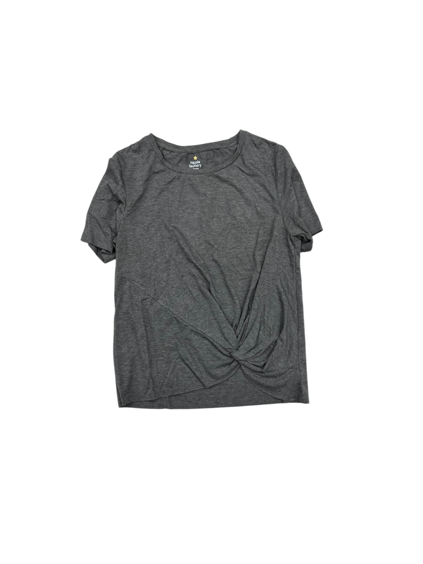 Athletic Top Short Sleeve By Hippie Laundry In Grey, Size: L