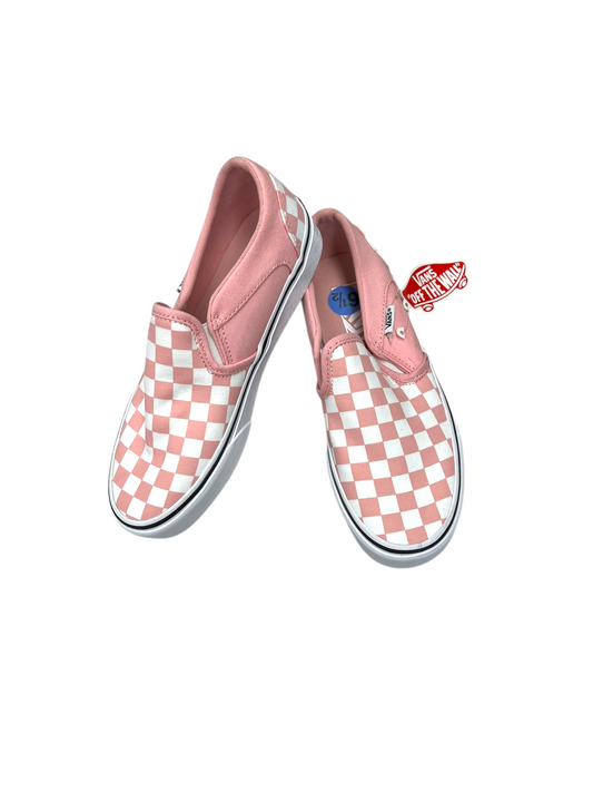 Shoes Sneakers By Vans In Pink & White, Size: 6.5