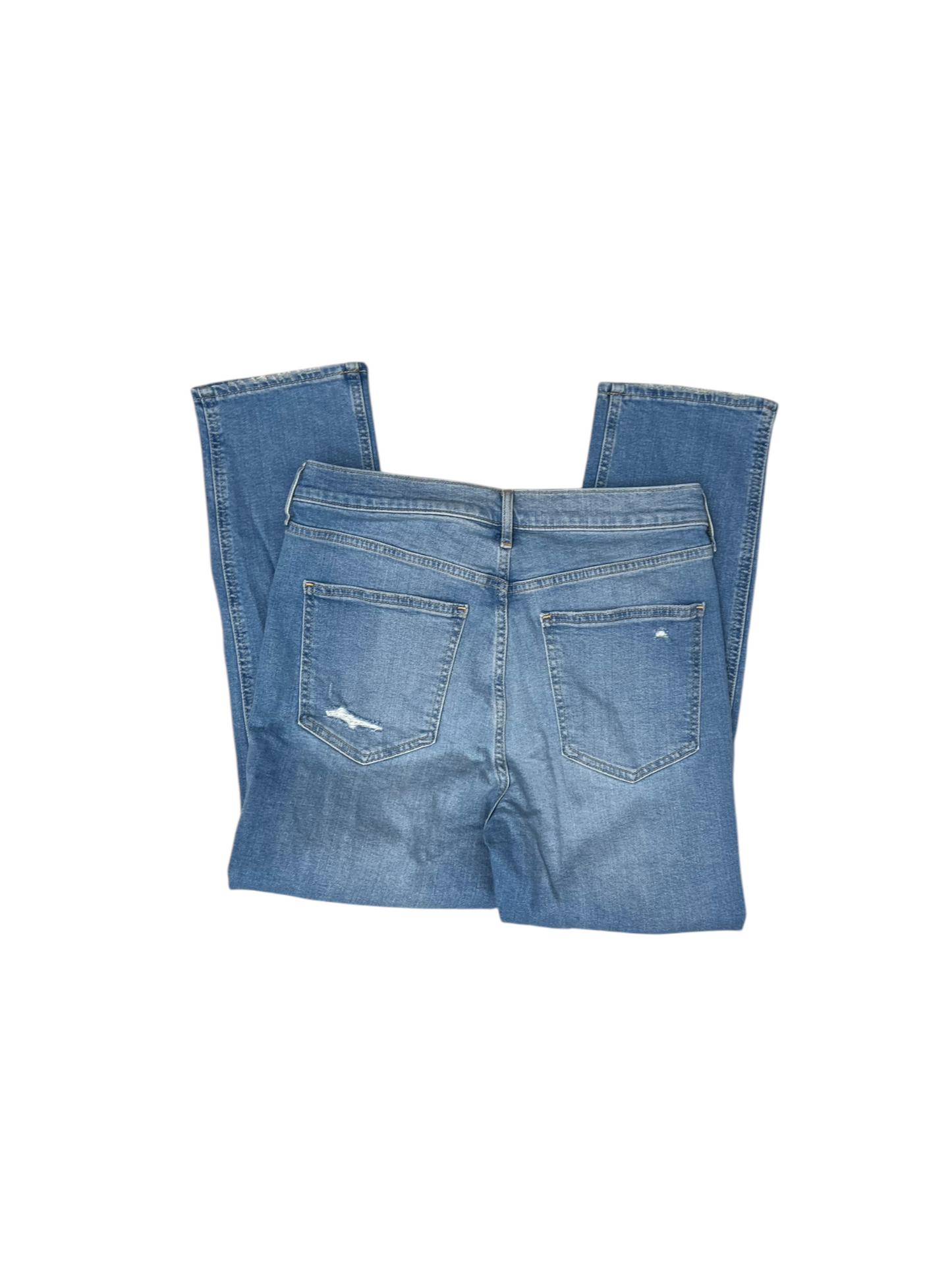 Jeans Straight By Gap In Blue Denim, Size: 12