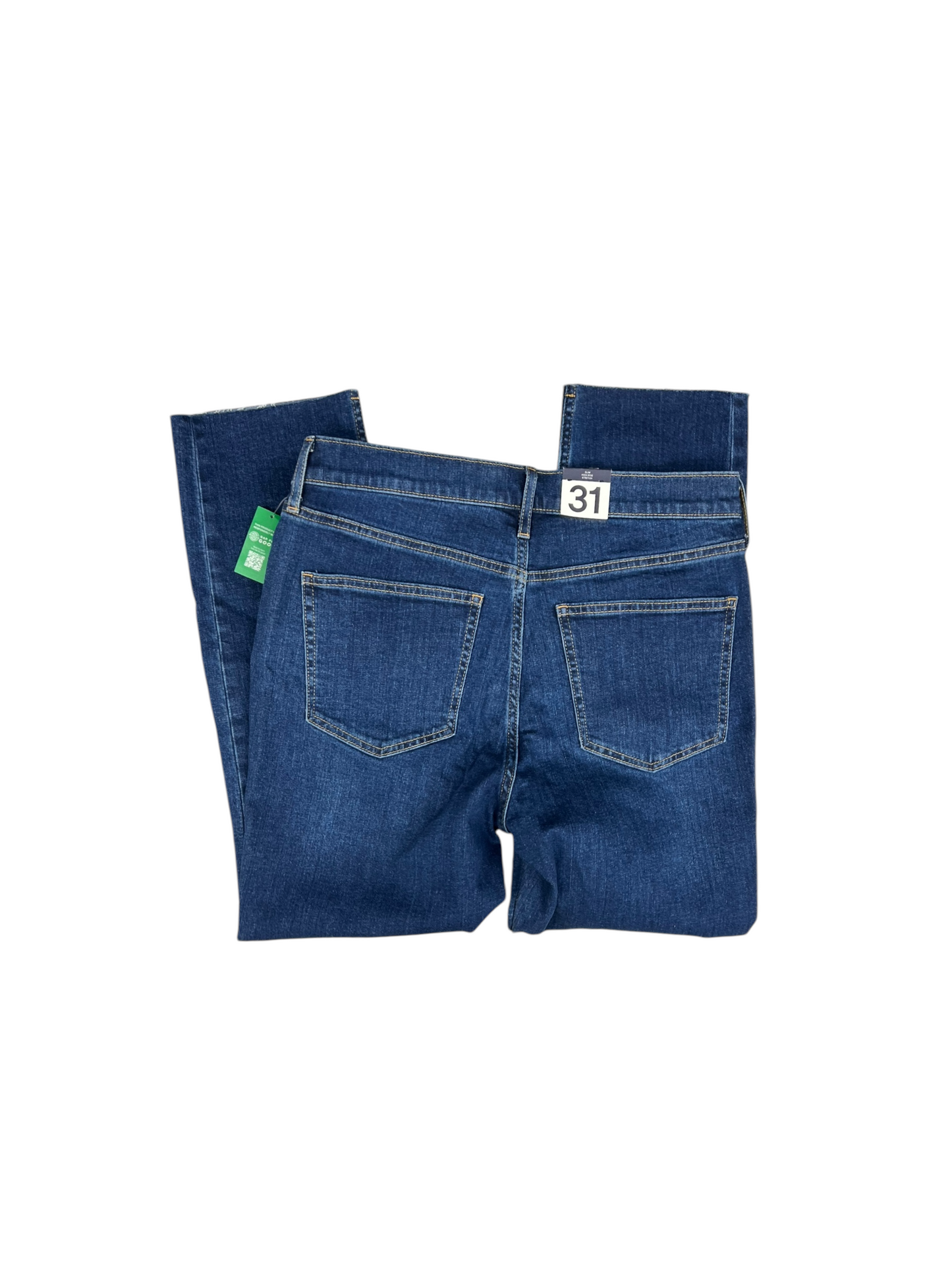 Jeans Straight By Gap In Blue Denim, Size: 12