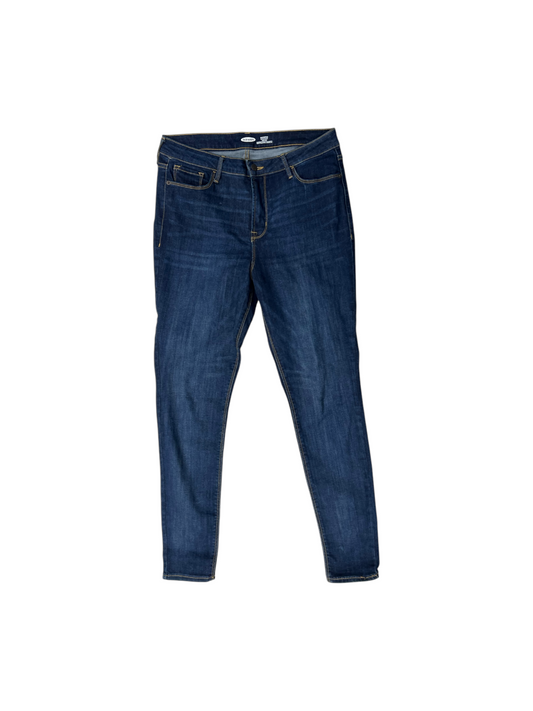 Jeans Skinny By Old Navy In Blue Denim, Size: 14l