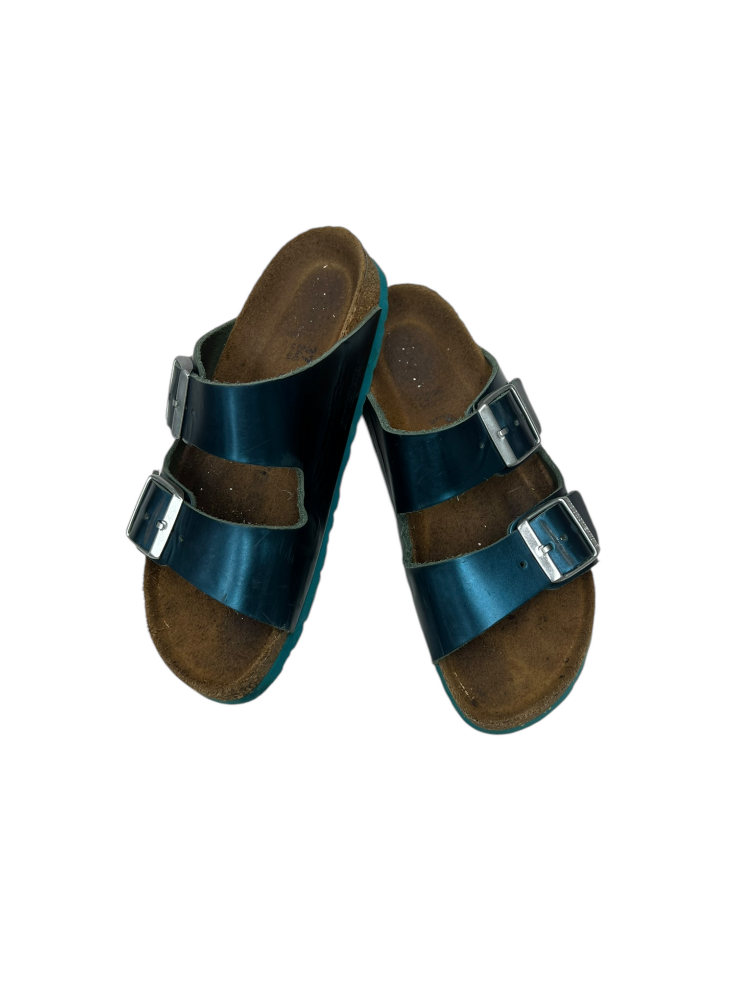 Sandals Flats By Birkenstock In Blue, Size: 6.5