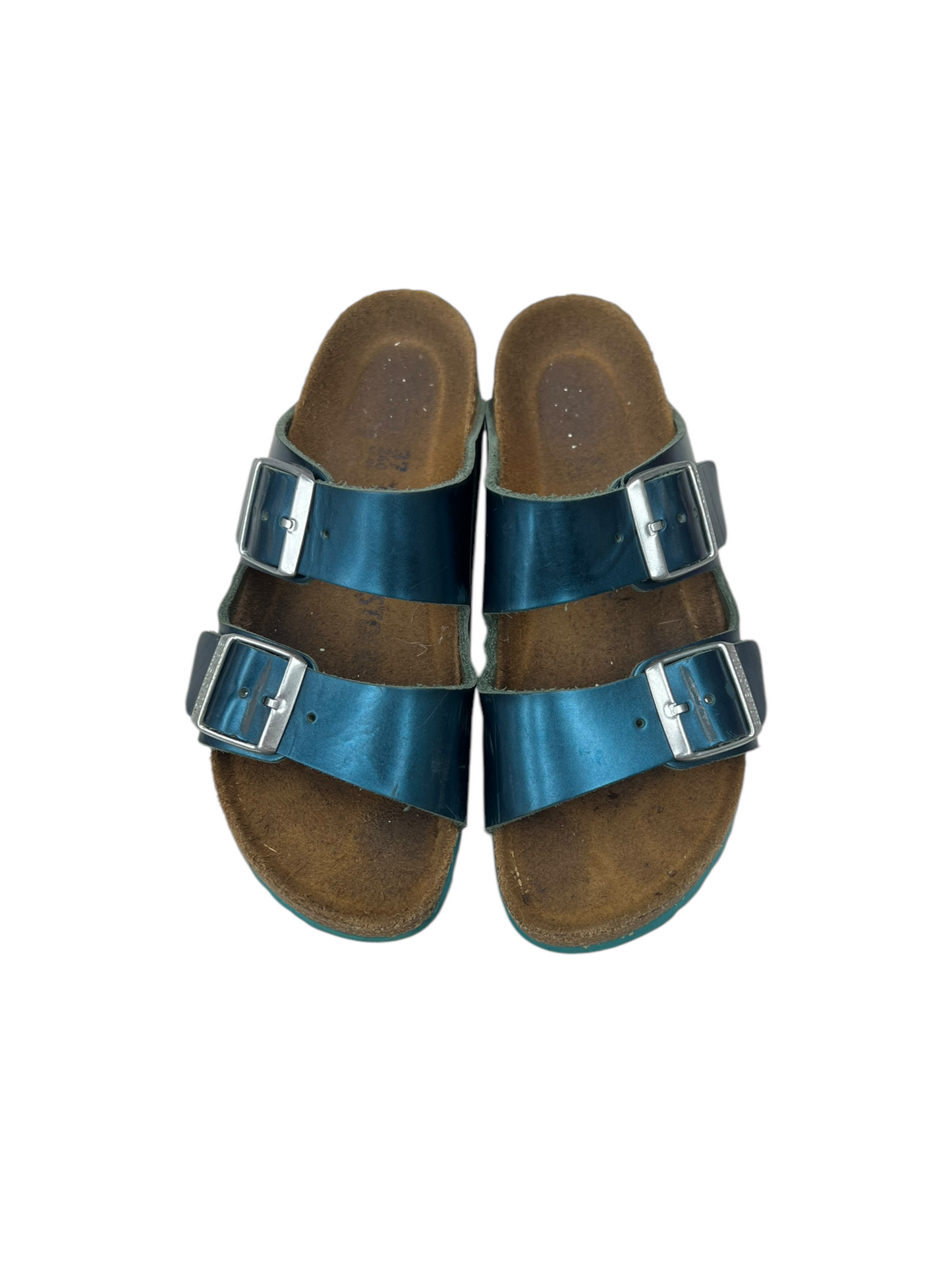 Sandals Flats By Birkenstock In Blue, Size: 6.5