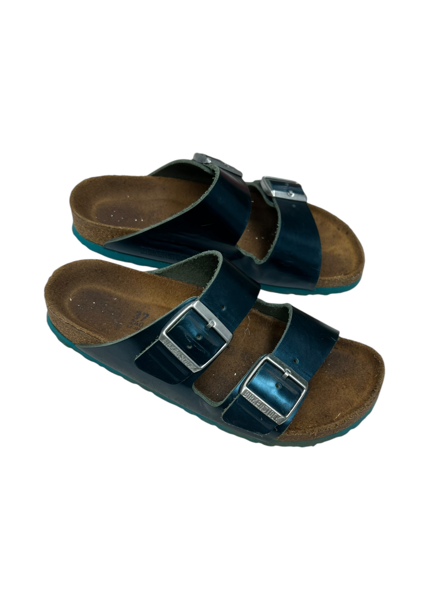 Sandals Flats By Birkenstock In Blue, Size: 6.5