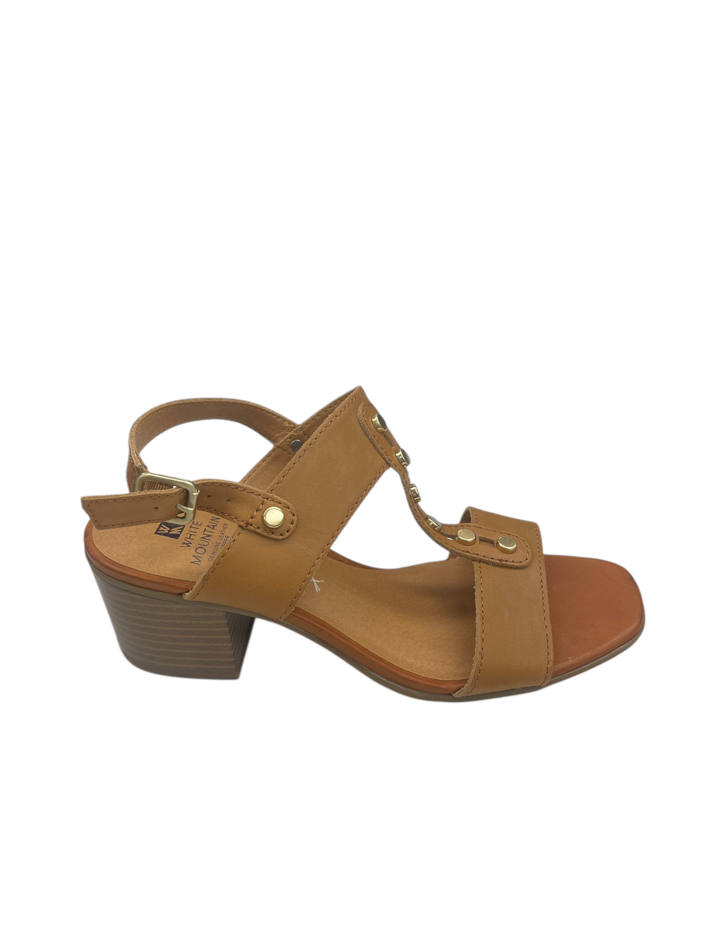 Sandals Heels Block By White Mountain In Brown, Size: 7.5