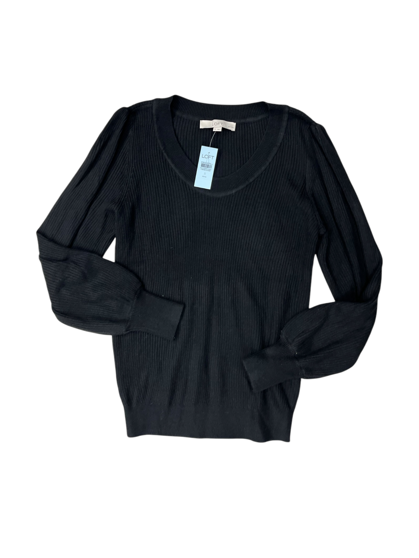 Top Long Sleeve By Loft In Black, Size: S