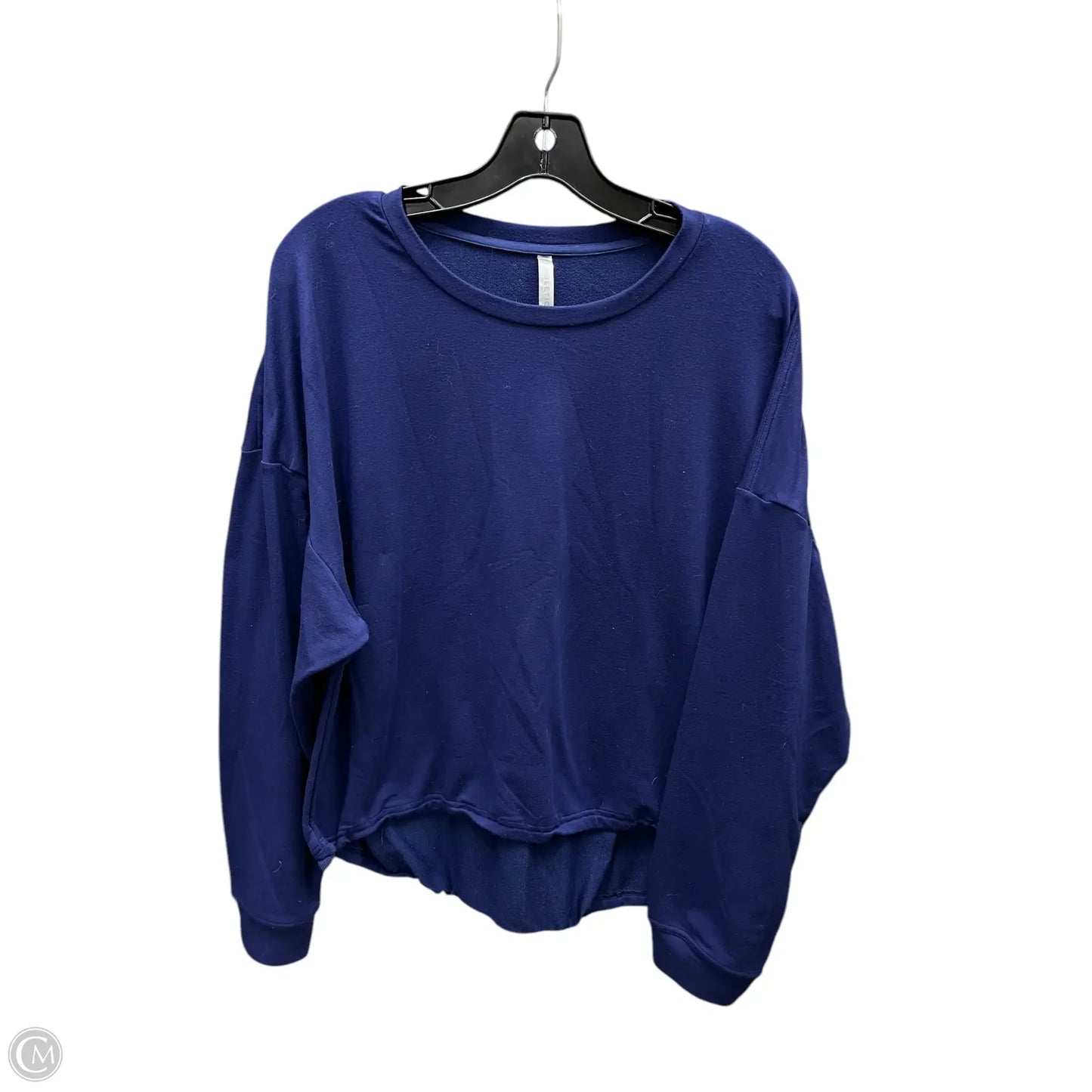 Athletic Sweatshirt Crewneck By Fabletics In Blue, Size: L