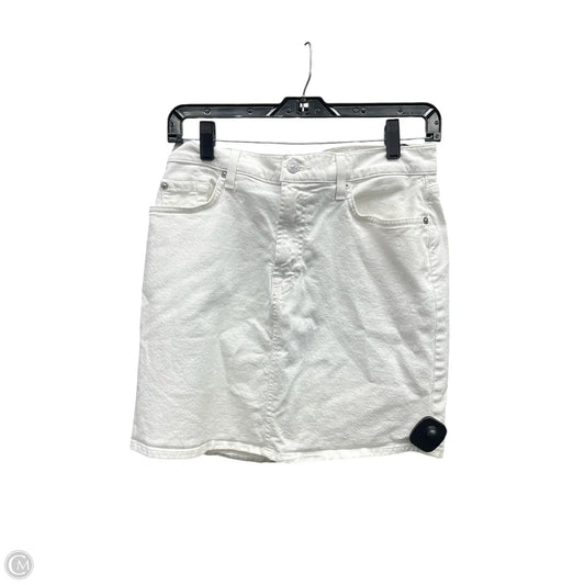 Skirt Mini & Short By 7 For All Mankind In White, Size: 30