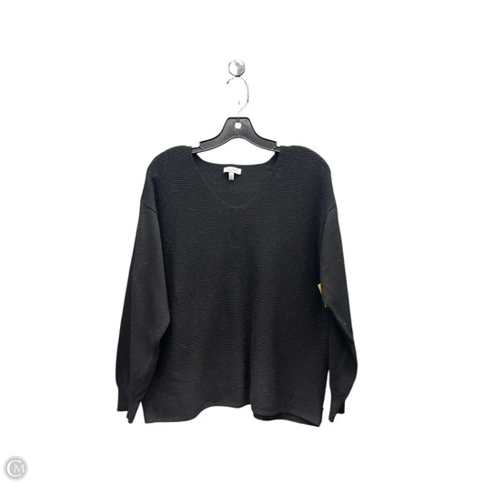 Sweater By Ella Moss In Black, Size: Xl