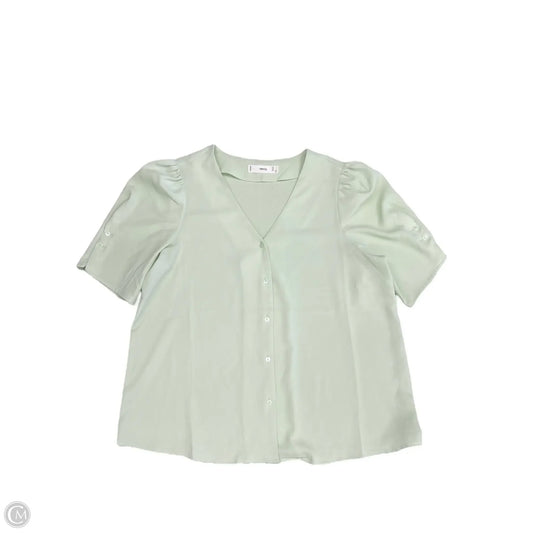 Top Short Sleeve By Mng In Green, Size: 6