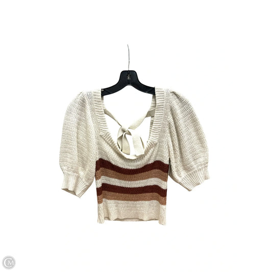 Top Short Sleeve By Minkpink In Cream, Size: M