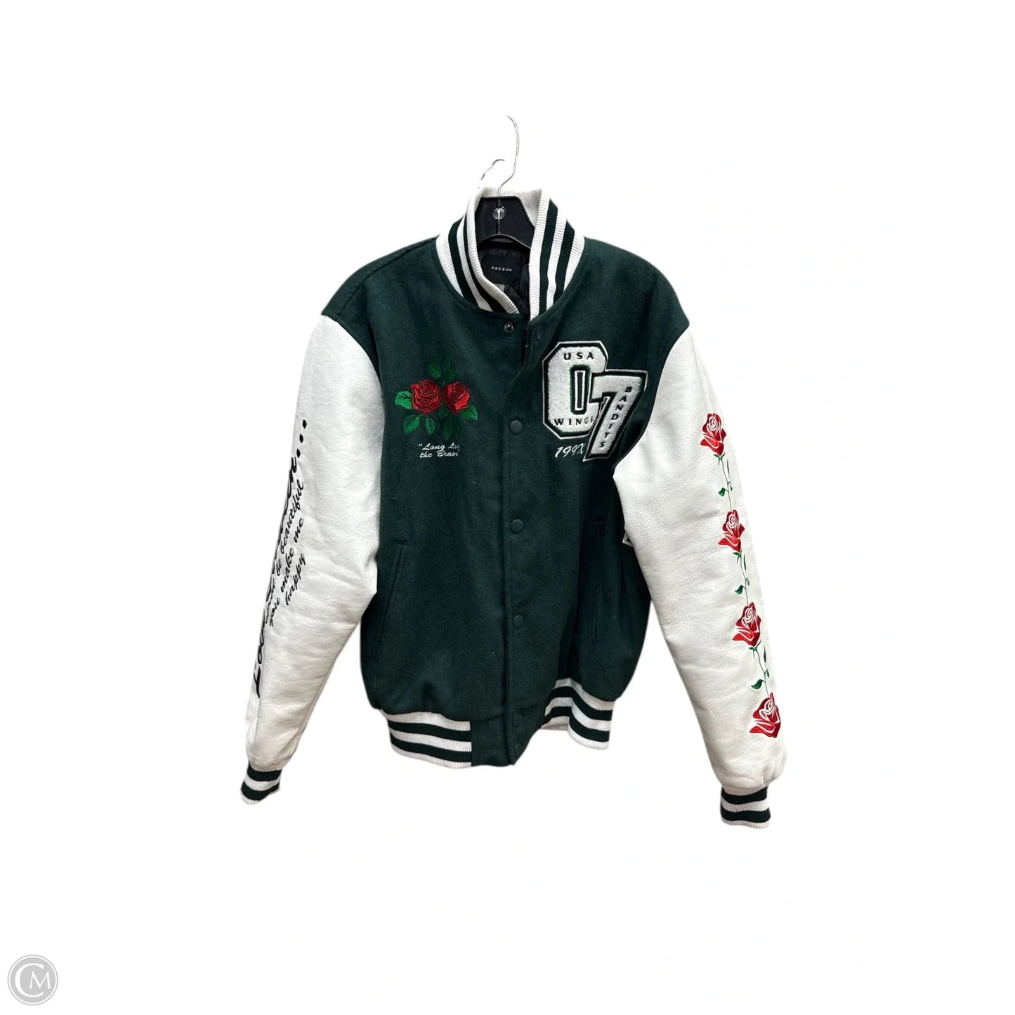 Jacket Other By Pacsun In Grey & White, Size: S