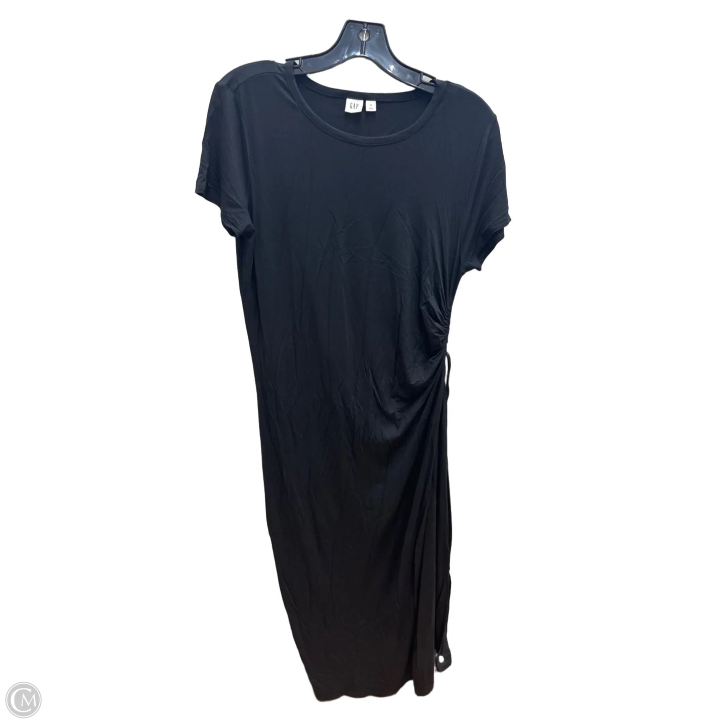Dress Casual Midi By Gap In Black, Size: M