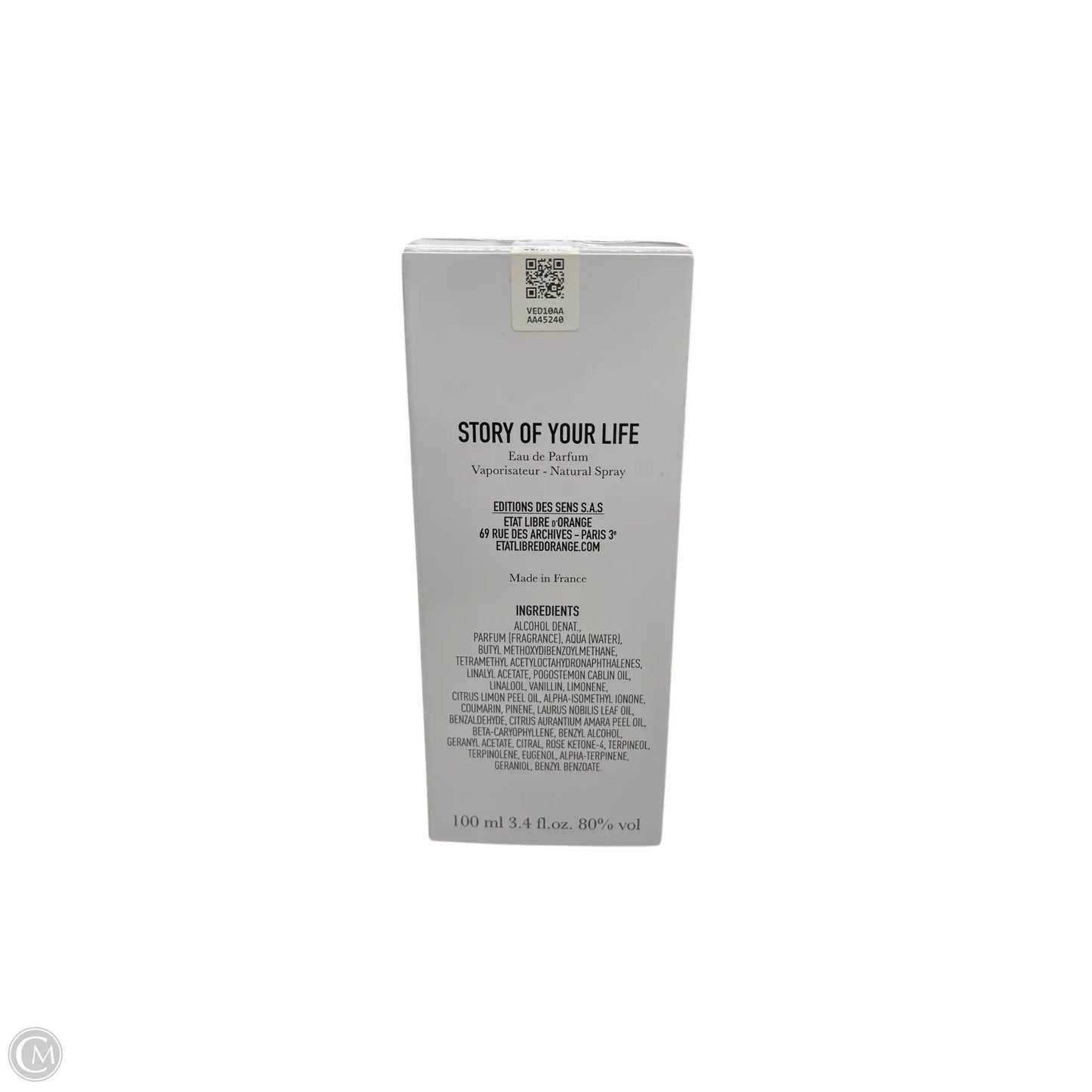 Fragrance By ETAT LIBRE D’Orange Size: Large