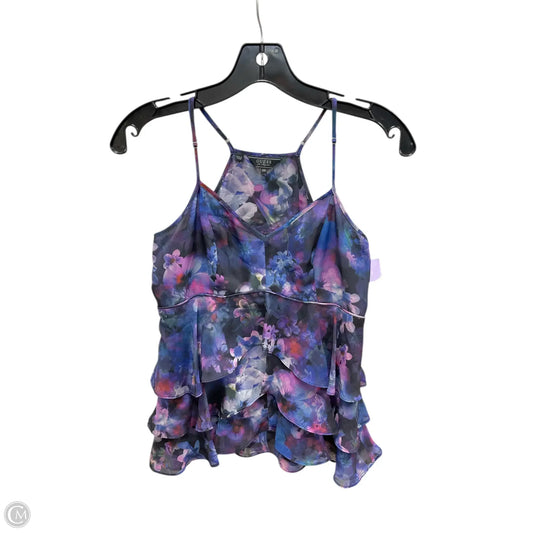 Top Sleeveless By Guess In Purple, Size: Xs
