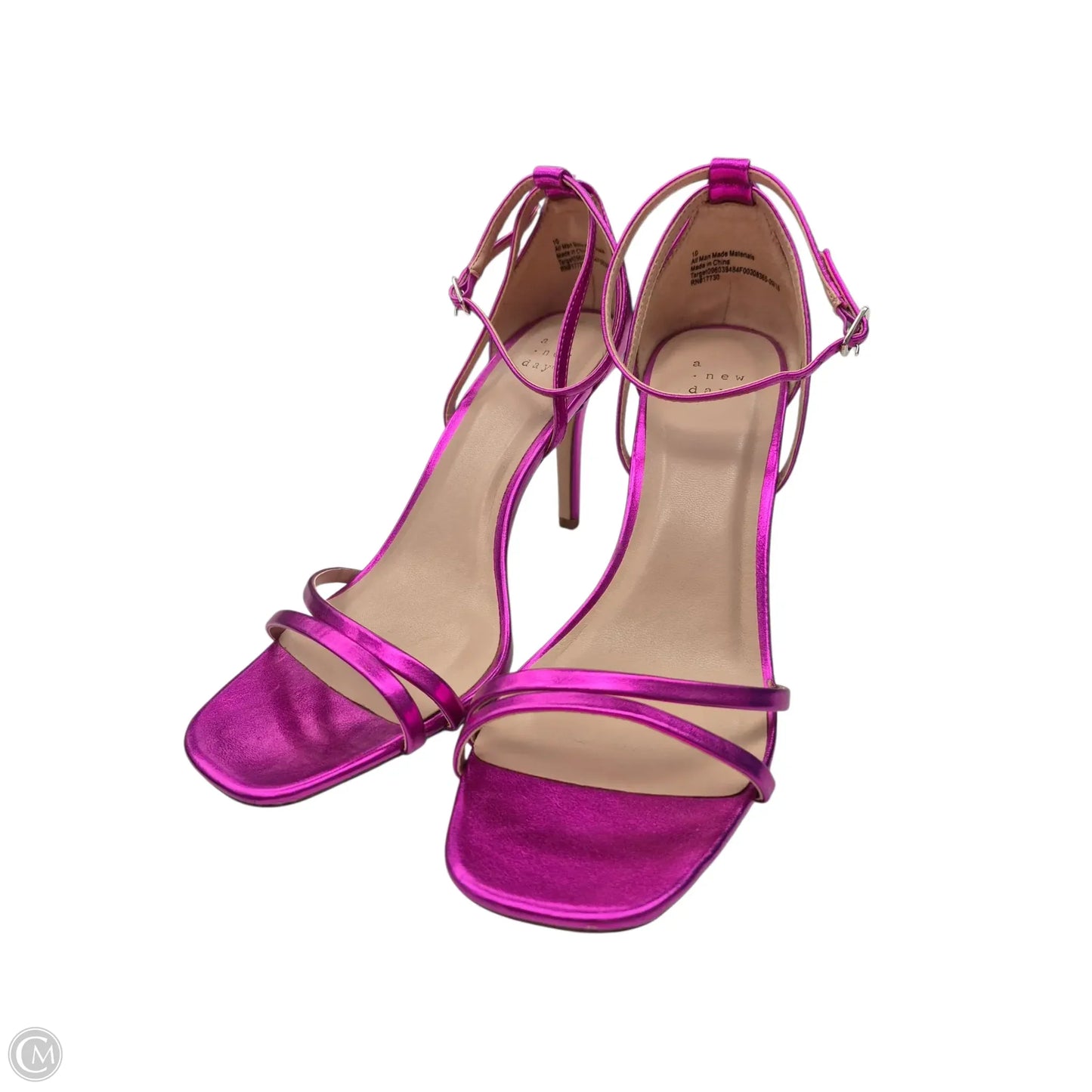 Sandals Heels Stiletto By A New Day In Pink, Size: 10