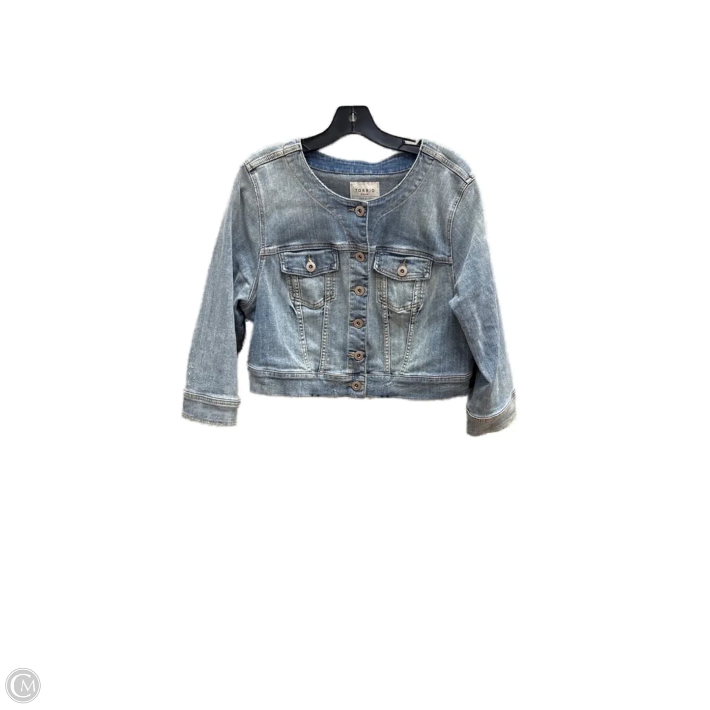 Jacket Denim By Torrid In Blue Denim, Size: 1x