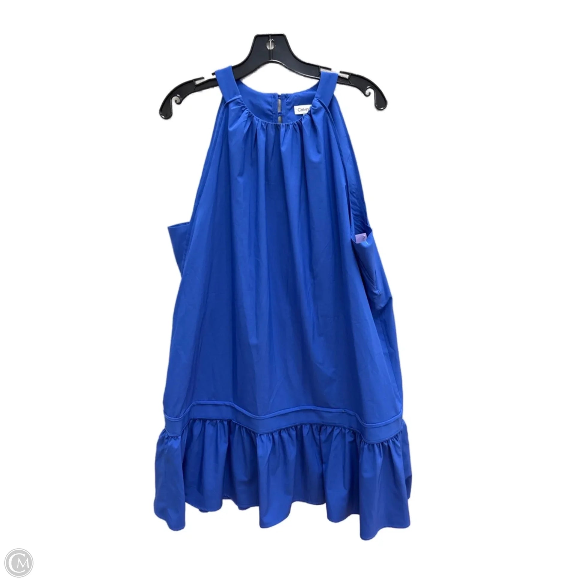 Dress Casual Midi By Calvin Klein In Blue, Size: 14 Dress Casual Midi By Calvin Klein In Blue, Size: 14