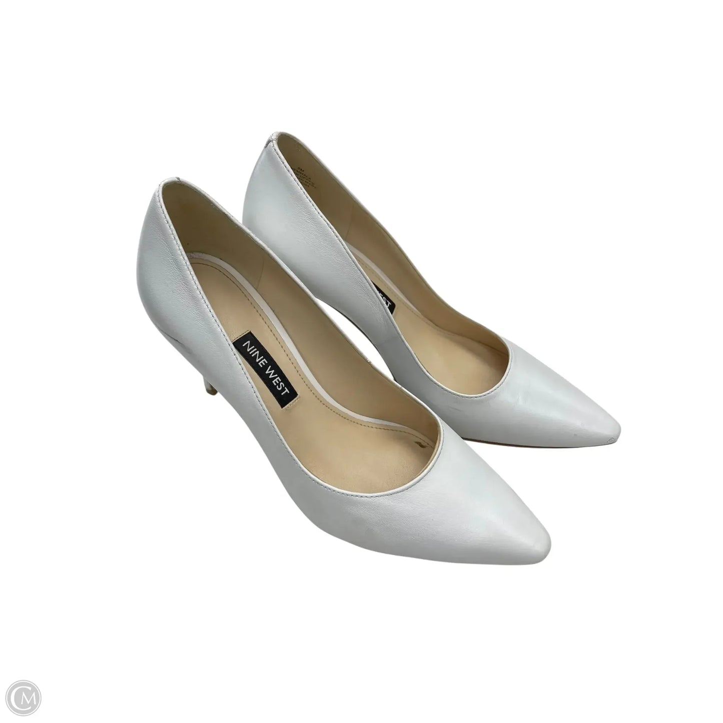 Shoes Heels Stiletto By Nine West In White, Size: 5