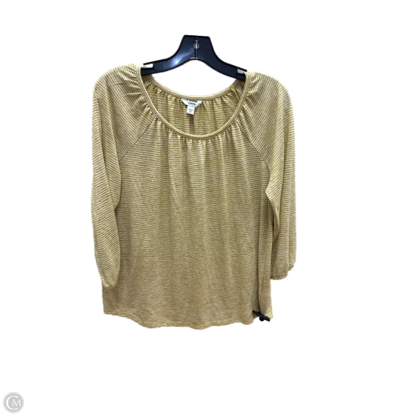 Top Long Sleeve By Sonoma In Yellow, Size: L