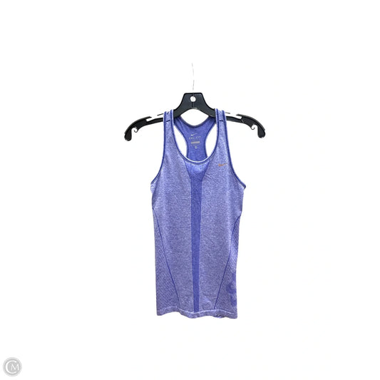 Athletic Tank Top By Nike Apparel In Purple, Size: Xs