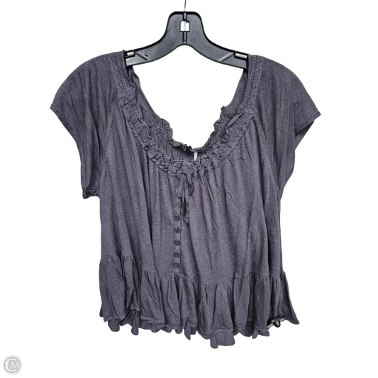 Top Short Sleeve By Free People In Grey, Size: S