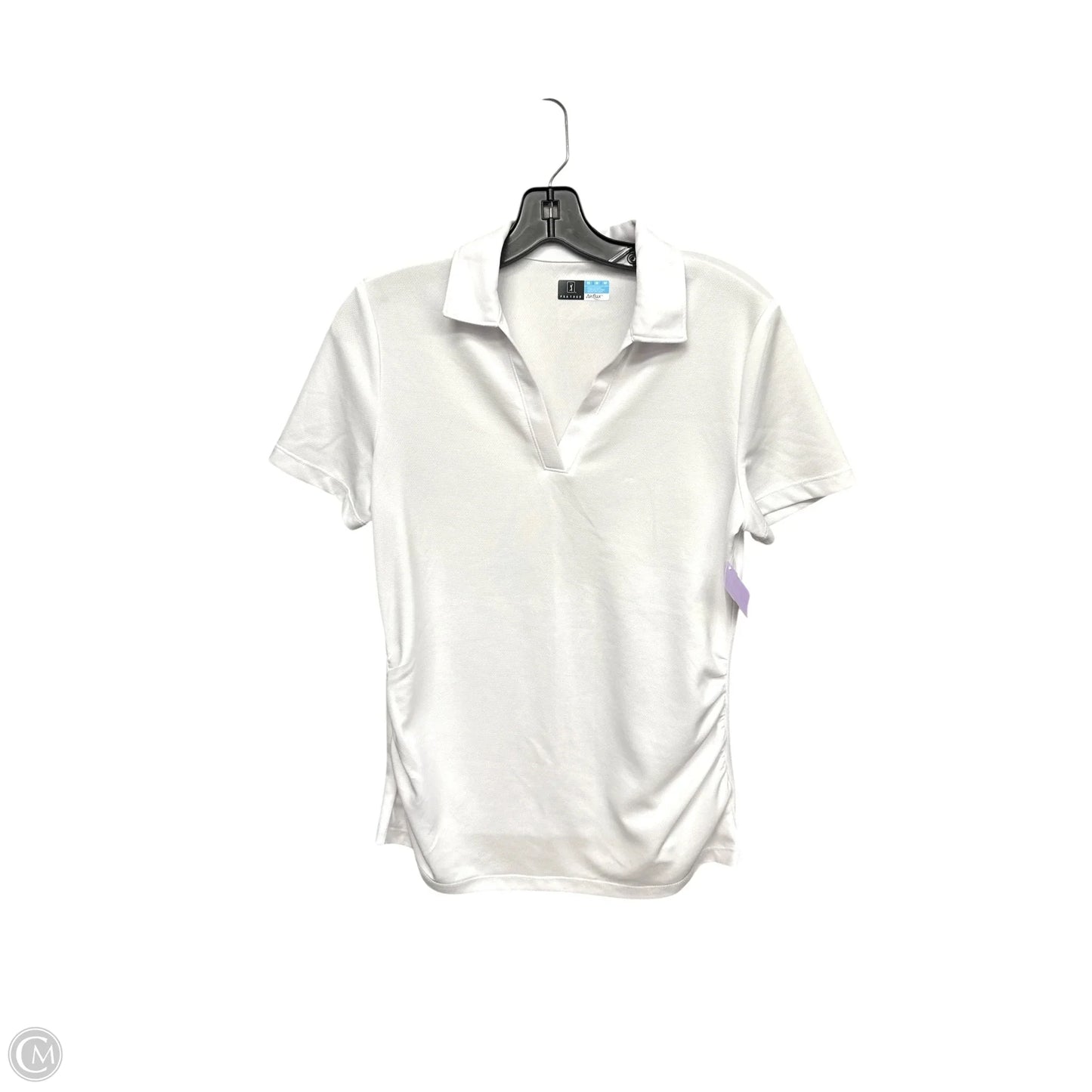 Athletic Top Short Sleeve By Clothes Mentor In White, Size: M