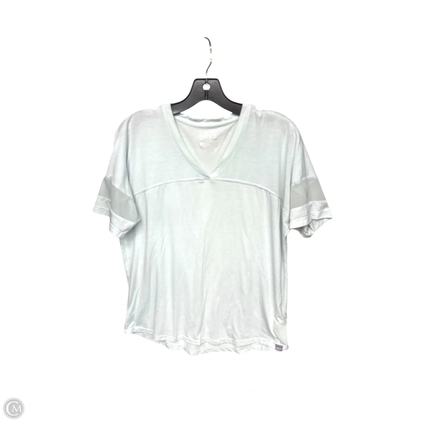 Athletic Top Short Sleeve By Marc New York In Aqua, Size: L
