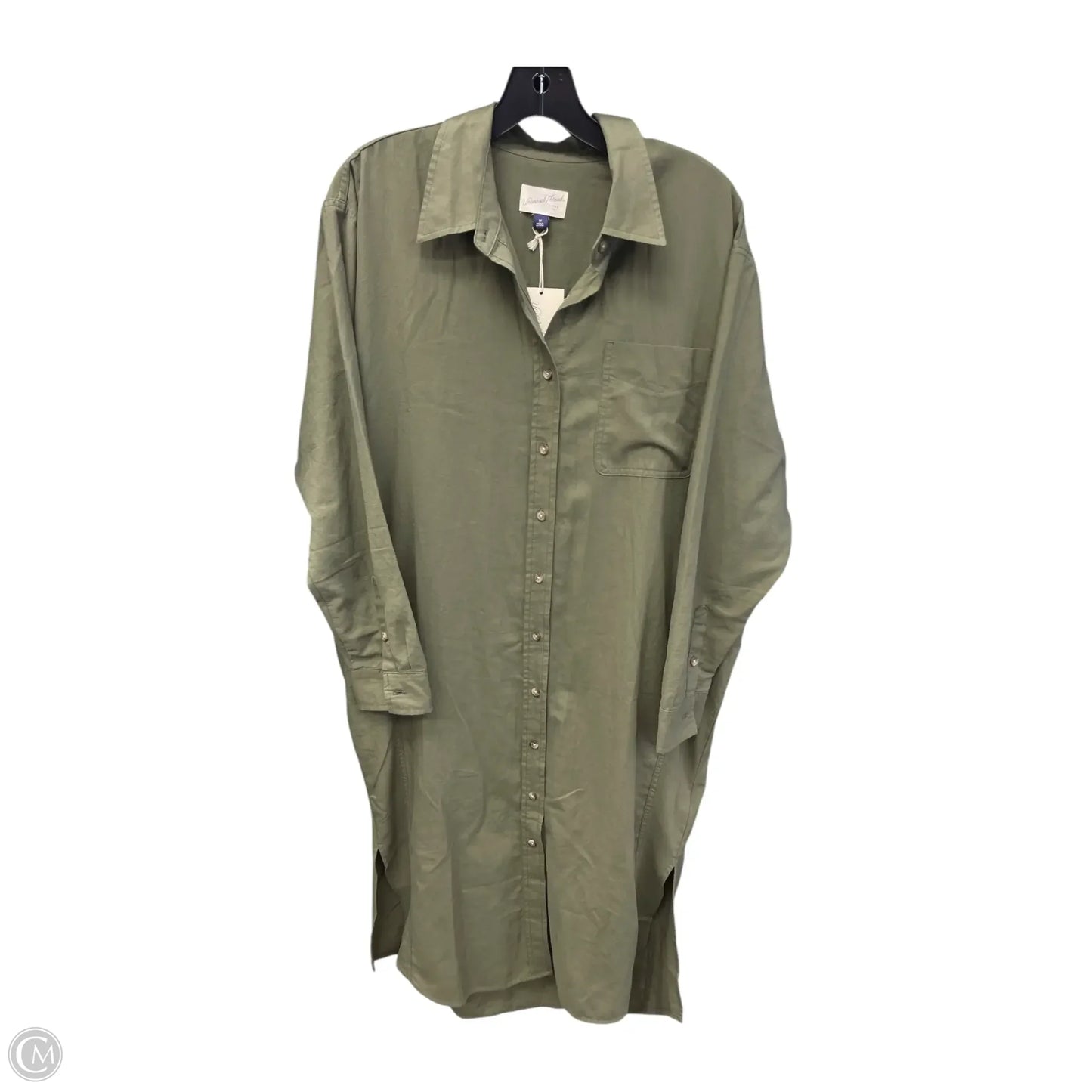 Dress Casual Midi By Universal Thread In Green, Size: M