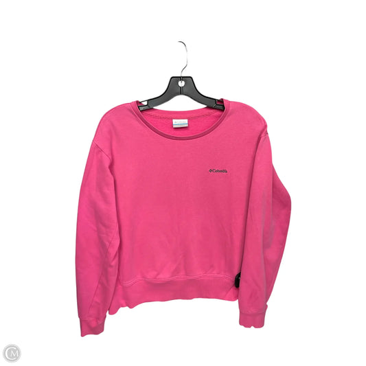 Athletic Sweatshirt Crewneck By Columbia In Pink, Size: Xl