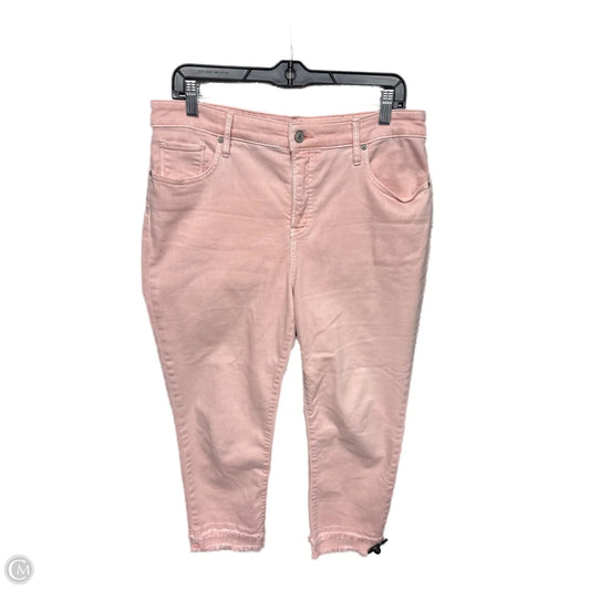 Jeans Cropped By Chicos In Pink, Size: 10