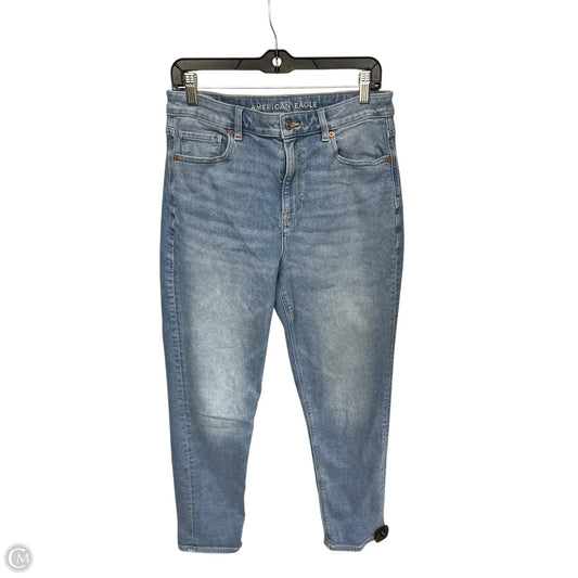 Jeans Skinny By American Eagle In Blue Denim, Size: 10l