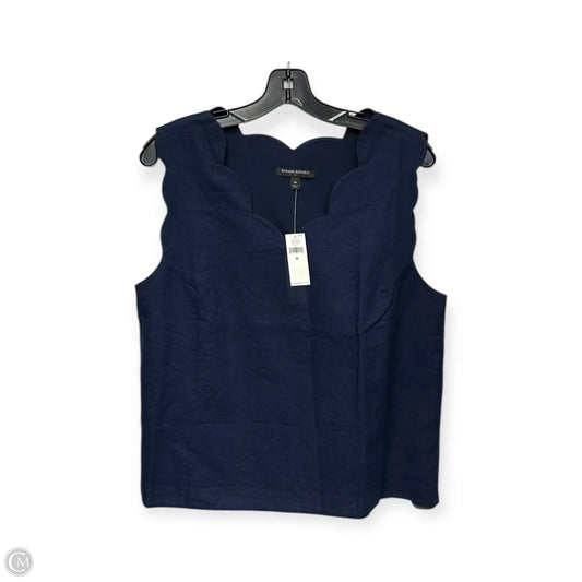 Top Sleeveless By Banana Republic In Navy, Size: M