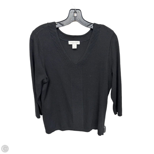 Sweater By Christopher And Banks In Black, Size: M