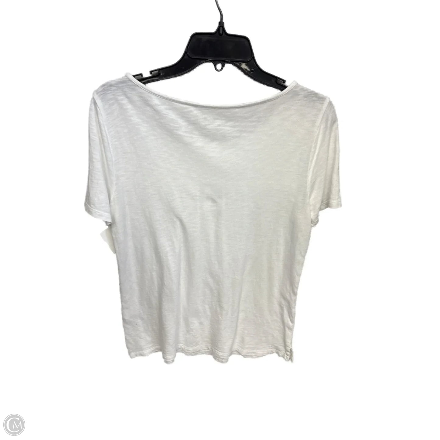 Top Short Sleeve By Talbots In White, Size: S
