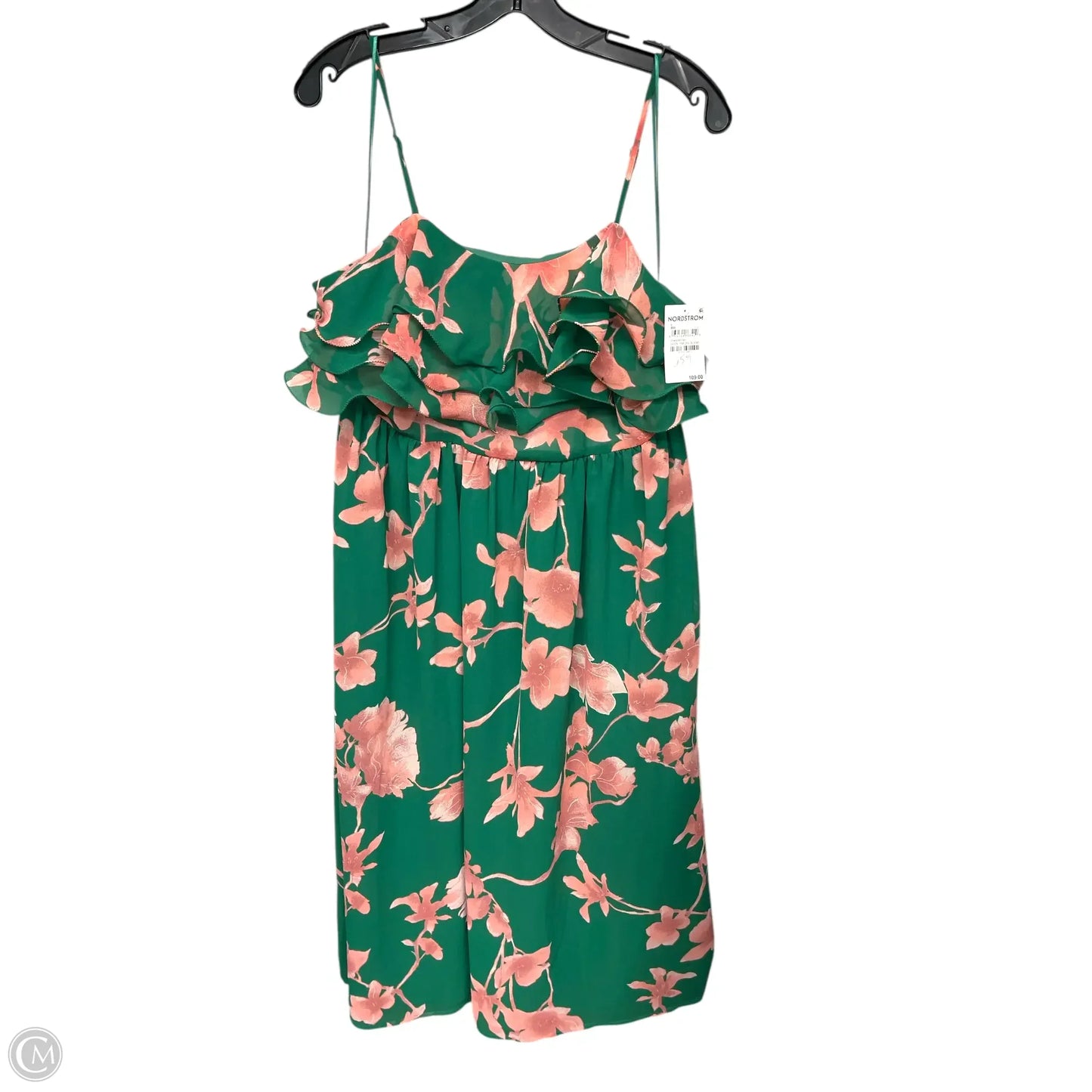 Dress Casual Maxi By Chelsea 28 In Green & Pink, Size: L