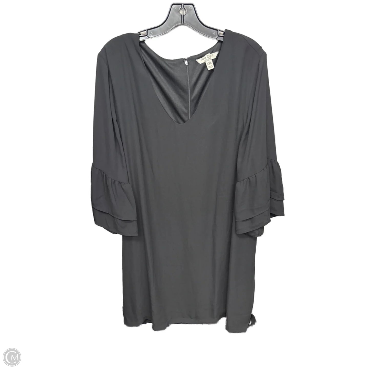 Dress Casual Midi By Clothes Mentor In Black, Size: 2x