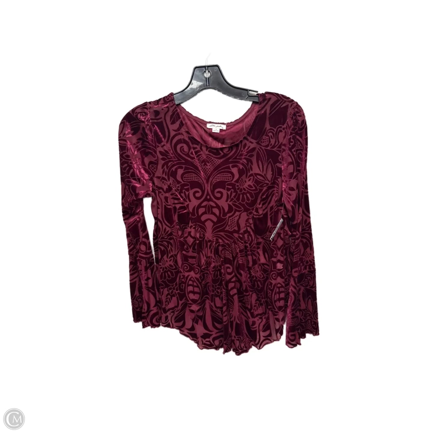 Top Long Sleeve By Ultra Pink In Purple, Size: S