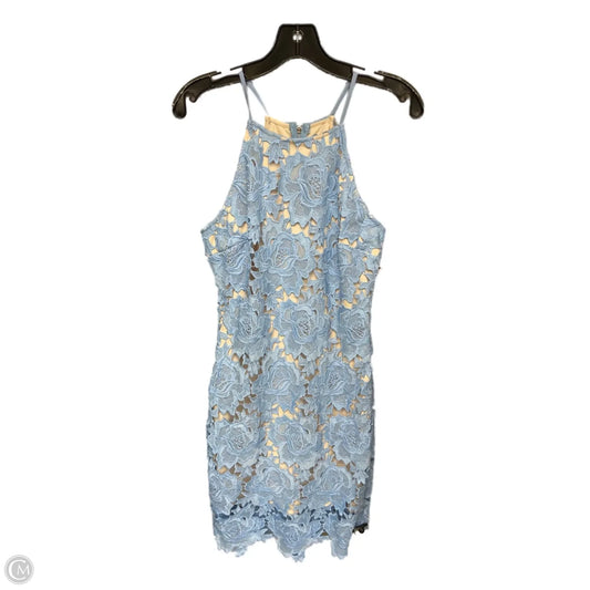 Dress Party Midi By Clothes Mentor In Blue, Size: L